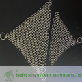 2015 Alibaba china supply SS316 chainmail scrubber cast iron pan cleaner